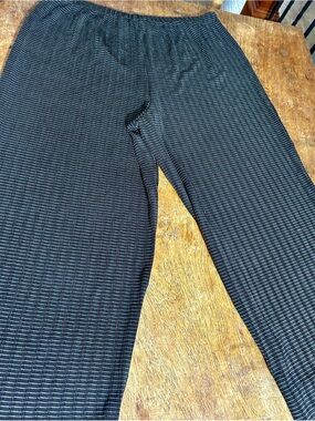 Chico's Black Textured Elastic-Waist Women's size 3